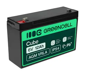 Green Cell AGM01 / Baterie / AGM / 6 V / 12 Ah / pro UPS