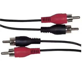 Schwaiger černá / Propojovací audio kabel / 2x Cinch - 2x Cinch / 10 m