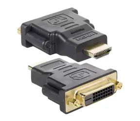 Techly IADAP-HDMI-606 černá / Redukce / HDMI na DVI-D 24+1 / Dual Link / pozlacené konektory