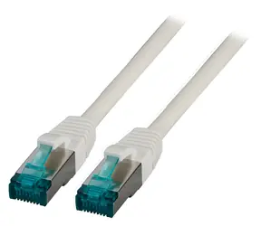 EFB Cat6a S/FTP 7,5 m šedá / Patch kabel / RJ45-RJ45 / LSZH / 10 Gbit/s