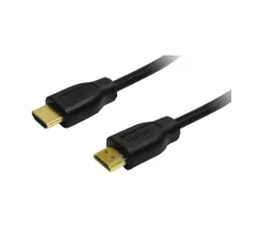 LogiLink HDMI kabel A(M)-A(M) černá 0,2 m / HDMI kabel / 4K/30Hz / pozlacené konektory / HEC