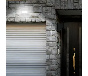 Entac LED reflektor s akumulátorem a solárním nabíjením / Venkovní svítidlo / 400 lm / PIR čidlo