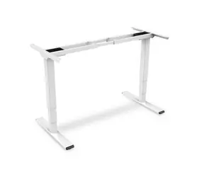 Digitus DA-90433 bílá / Rám stolu / Elektricky nastavitelný / 62-127 cm / DualMotor / nosnost 100 kg