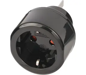 Brennenstuhl cestovní adaptér DE-AU-CN černá / Cestovní adaptér / 10A/250V