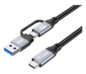 Equip USB-C - USB-C/A černá / Kabel / USB 3.2 Gen 2x2 / PD 100W / 20 Gbit/s / 1 m
