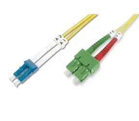 Digitus Optický patch kabel SC(APC)-LC(PC) 3 m / Patch kabel / Singlemode OS2 / Duplex