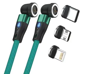 RealPower MagneticCharge 2 zelená / Magnetický nabíjecí kabel / 1 m / magnetický konektor / 6 adaptérů