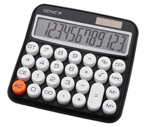 Genie 612BK černá / Kalkulačka / stolní / 12místná / LCD displej / baterie/solární napájení