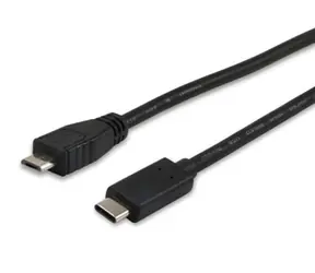 Equip USB-C - Micro USB černá / Kabel / USB 2.0 / 480 Mbps / 1 m
