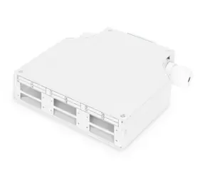 Digitus Optická rozvodnice na DIN lištu šedá / Rozvodnice / 6x SC / 125x130x35 mm