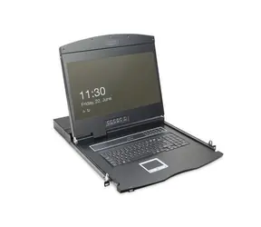 Digitus KVM konzola 19" 8-port CAT5 / KVM konzola / TFT 1366x768 / touchpad / 1U rack / DE klávesnice