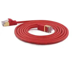 Wantec červená / Patch kabel / Cat7 S/FTP / 3 m / RJ-45 / 600 MHz