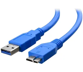 Techly USB-A - Micro USB-B 2 m modrá / Kabel / USB 3.2 Gen 1 / 5 Gbit/s