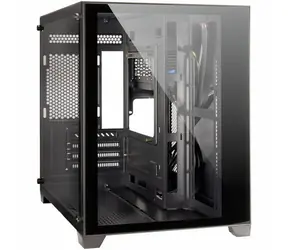 Inter-Tech C-501 Aspect černá / Skříň / Midi-Tower / micro ATX, Mini-ITX / bez zdroje