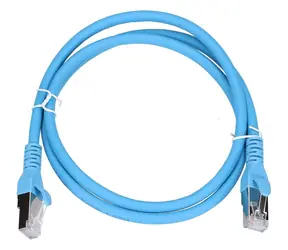 Extralink modrý patch kabel / Patch kabel / Cat6A S/FTP / RJ45-RJ45 / 1 m / 10 Gbit/s