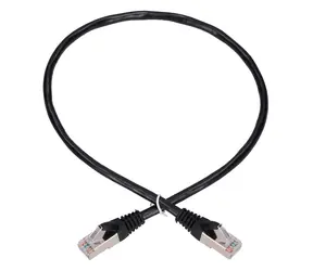 Extralink černá / Patch kabel / Cat5e FTP / RJ-45 / 0,5 m