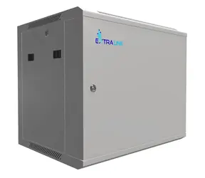Extralink 19" nástěnný rozvaděč 9U 600x450 šedá / Nástěnný rozvaděč / montovaná / nosnost 55 kg / kovové dveře