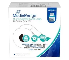 MediaRange Papírové etikety pro Dymo 41x89mm / Etikety / 41 × 89 mm / 300 ks / černý tisk na bílé