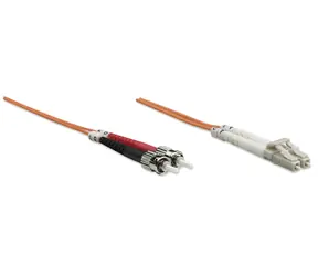 Intellinet optický patch kabel LC/ST oranžový / Optický patch kabel / LC/ST / Multimode OM2 / 3 m
