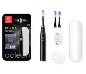 Oclean X Pro 20 černá / Sonický zubní kartáček / 84 000 kmitů / 12 oblastí / cestovní pouzdro / Bluetooth