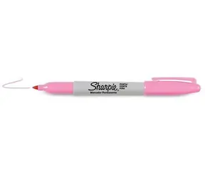 Sharpie Fine růžová / Popisovač permanentní / kulatý hrot F / 12ks