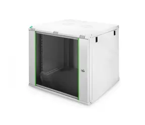 Digitus Dynamic šedá / Nástěnný rozvaděč / 9U / 505x600x600 mm / prosklené dveře / IP20