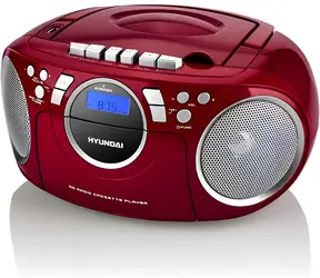 Hyundai TRC788AU3RS červená / Radiomagnetofon / FM / 3 W
