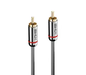 Lindy Cromo Line antracitová / Audio kabel / Digitální koaxiální / Cinch-Cinch / 2 m