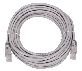 Extralink UTP Cat.5e 10m šedá / Patch kabel / RJ45-RJ45