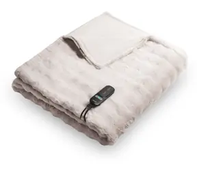 Duux DXOB12 Yentl Cuddle Bubble Rabbit šedá / Vyhřívací deka / 200 x 200 cm / 9 úrovní vyhřívání / časovač 1-9 h