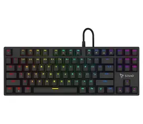 SAVIO Tempest X2 Outemu Brown černá / Herní klávesnice / RGB / drátová