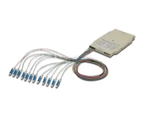 Digitus Spojovací kazeta s 12 pigtaily / Optická spojovací kazeta / LC / Multimode OM4 / 12 vláken