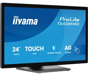 23,8" IIYAMA T2438MSC-B2 černá / Dotykový monitor / IPS / Full HD / 120Hz / HDMI+DP / repro