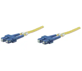 Intellinet žlutá / Optický kabel / SC/SC / Singlemode OS2 / Duplex / 1 m