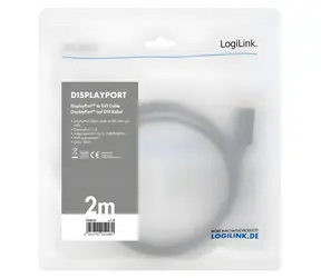 LogiLink DisplayPort - DVI 3 m černá / Kabel / DisplayPort 1.2 / max. 1920x1080 / 60 Hz
