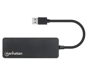 Manhattan USB hub 4x USB-A černý