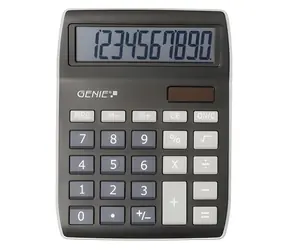 Genie 840BK černá / Kalkulačka / stolní / 10místný displej / solární a bateriové napájení