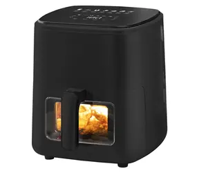 Extralink Home SJ-500 5L černá / Horkovzdušná fritéza / 1500W / 80-200°C / dotykové ovládání