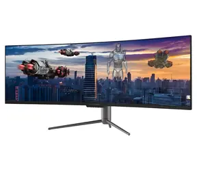 49" LC-Power LC-M49-DQHD-120-C-Q černá / Monitor / zakřivený / VA / DQHD / 120 Hz / 6 ms / 3000:1 / 2x HDMI + 2x DP