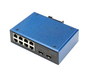 Digitus DN-651147 / Switch / 8x PoE FE + 2x SFP GE / IP40 / DIN lišta / -40 až 80 °C