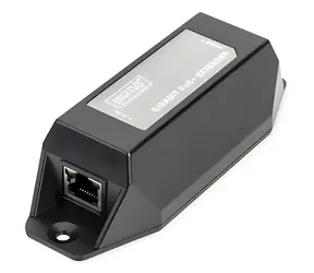 DIGITUS Gigabit PoE+ opakovač / Síťový opakovač / PoE+ 802.3af/at / dosah 100 m / 22 W / Nástěnný