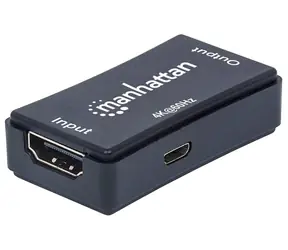 Manhattan HDMI Repeater černý / HDMI repeater / 4K 60Hz / dosah 40 m / HDCP