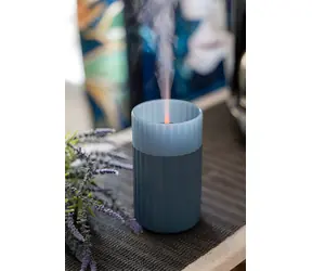 Airbi CANDLE modrá / Aroma difuzér / Efekt hořící svíčky / Ultrazvukový / 100 ml