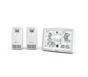 Airbi DUO / Meteostanice / 2x bezdrátové čidlo / dosah 100 m / tlakoměr s předpovědí počasí / DCF čas