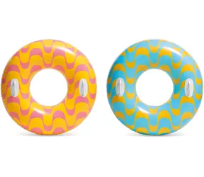 Intex 59256NP Nafukovací kruh Star s úchyty / O 91 cm / nosnost 60 kg / vinyl 0,23 mm / od 9 let