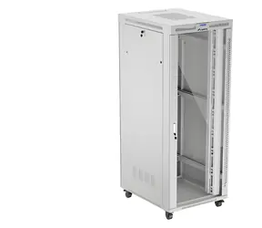 Lanberg FF01 42U 800x1000 LCD šedá / Stojanový rozvaděč / 19" / Skleněné dveře / nosnost 1200 kg