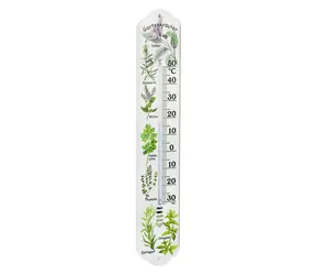 TFA 12.3040.21 / Nástěnný teploměr / Plast / Květinový motiv / -30 až +50 °C