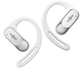 Shokz OpenFit Air bílá / Bezdrátová sluchátka / mikrofon / Bluetooth 5.2 / IP54