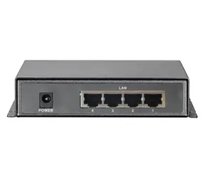 LevelOne FSW-0513 / Switch / 4x FE PoE+ / 120 W / kovové provedení