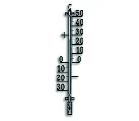 TFA 12.5002.01 černá / Nástěnný teploměr / Kov / -30 až +50 °C